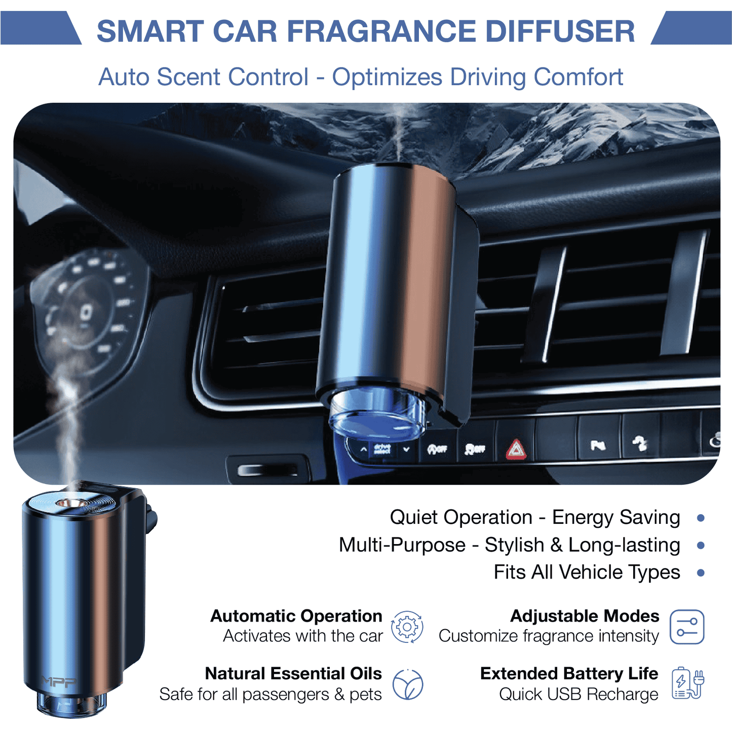 REVO® FreshRide™ - Premium Aromatherapy Diffuser MPP0010