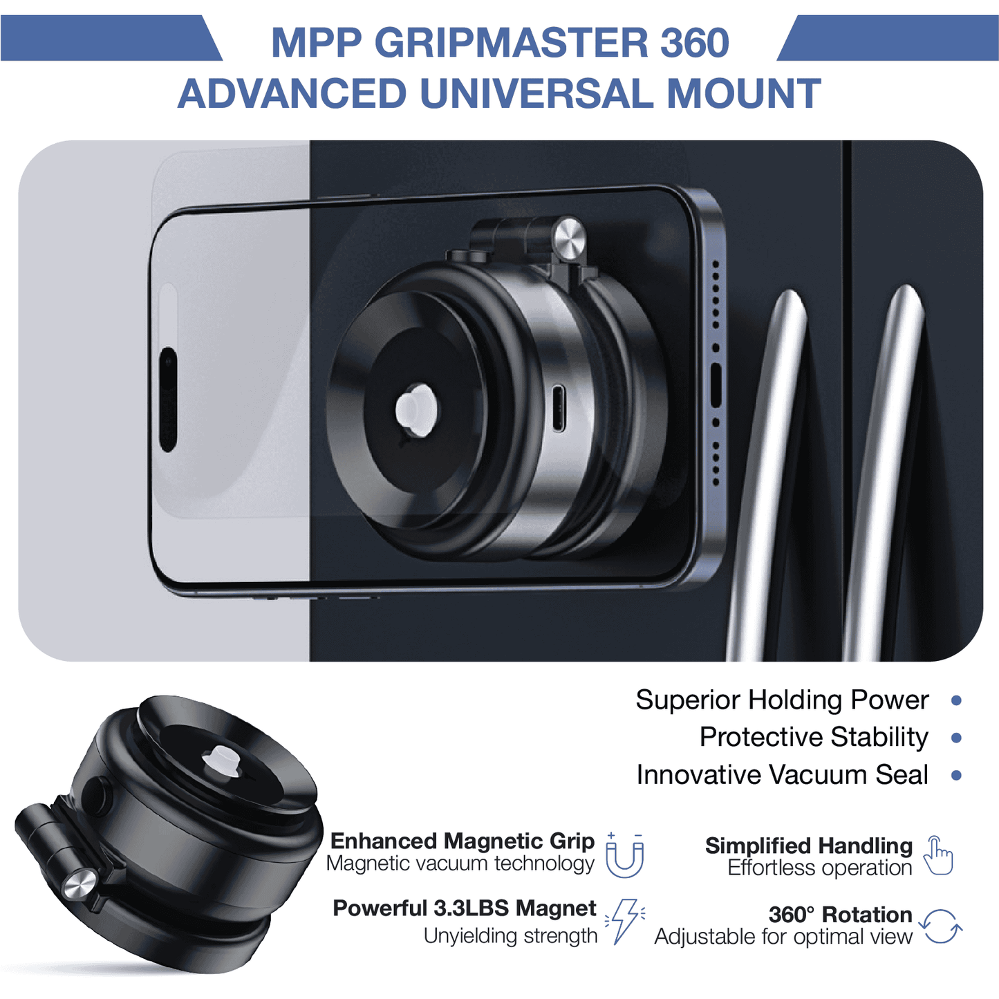 REVO® GripMaster Pro 360 Magnetic Holder The Newest 2025 MPP009