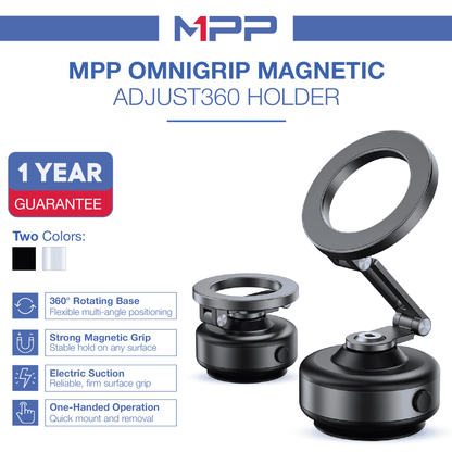 MPP® GripMaster Pro 360 – Smart Magnetic Phone Mount 2025 MPP016