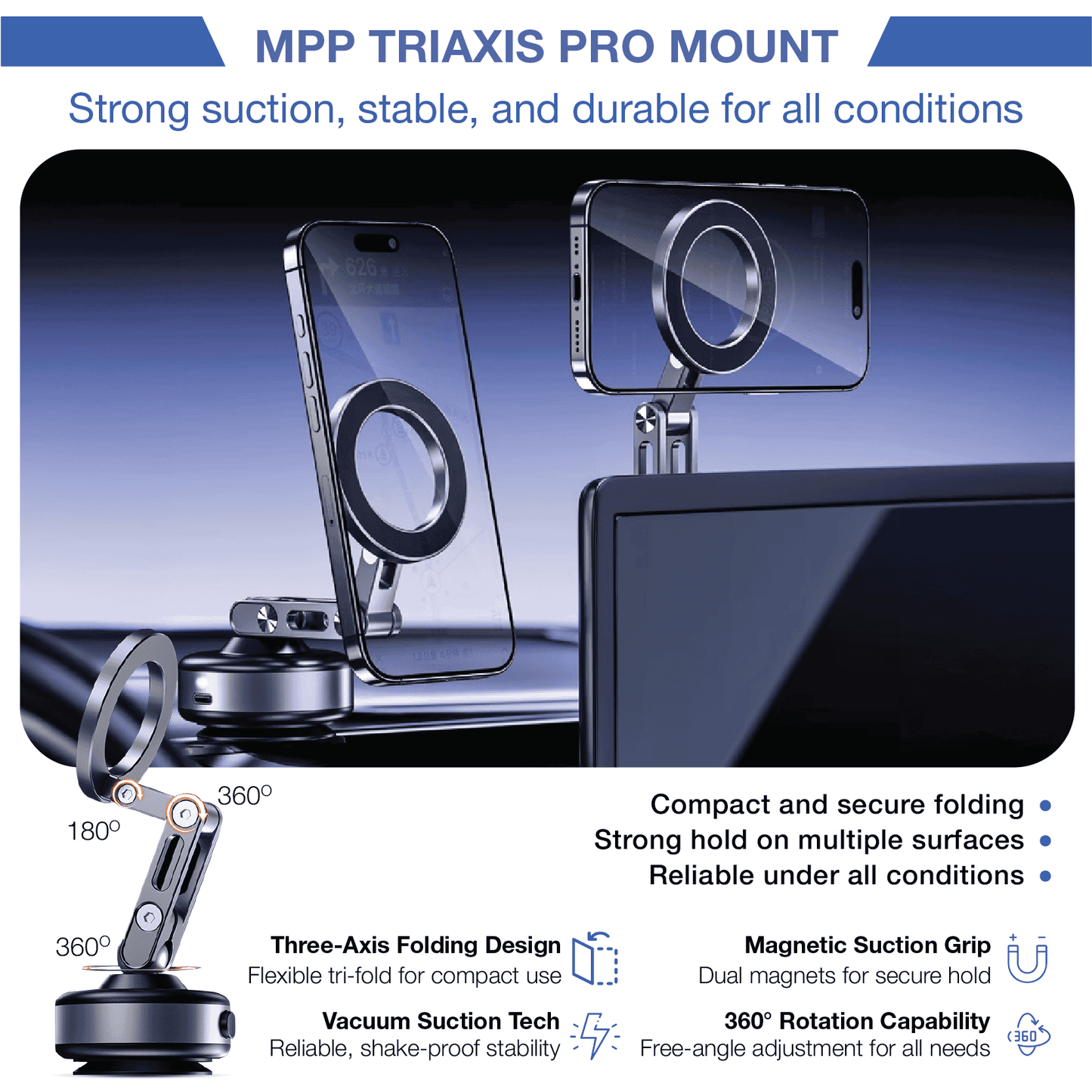 REVO® GripMaster Pro 360 Magnetic Holder The Newest 2025 MPP011