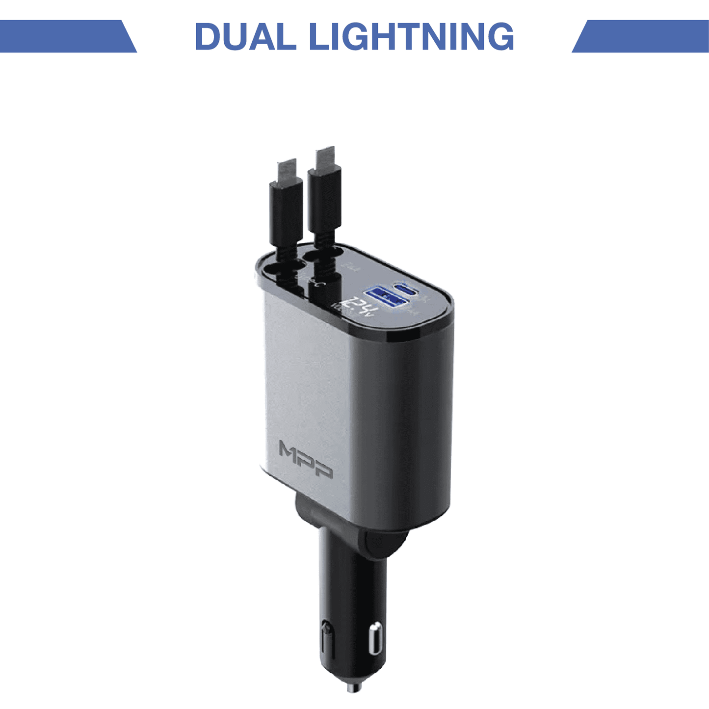 REVO® 4- in - 1 Car Charger Adapter Powerful Fast Charging The Newest 2025 MPP014