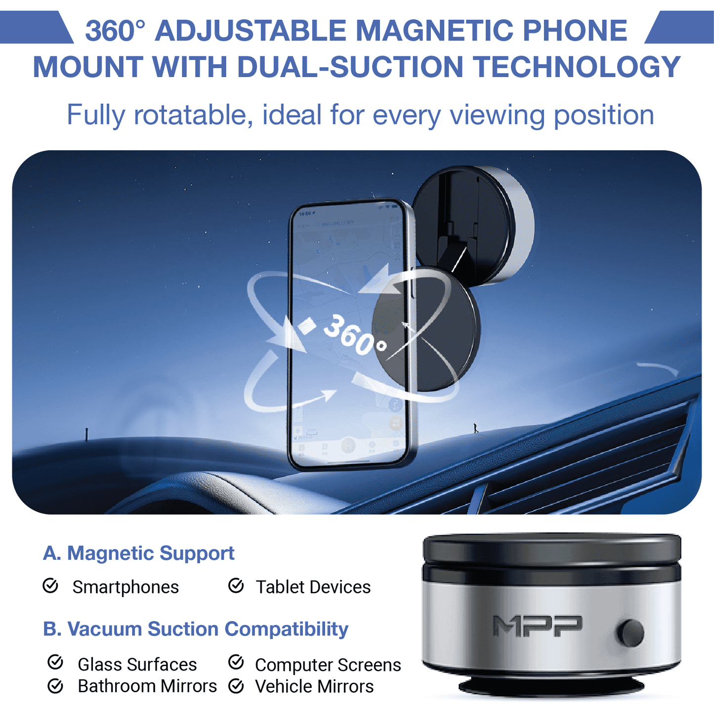 REVO® GripMaster Pro 360 Magnetic Holder The Newest 2025 MPP004