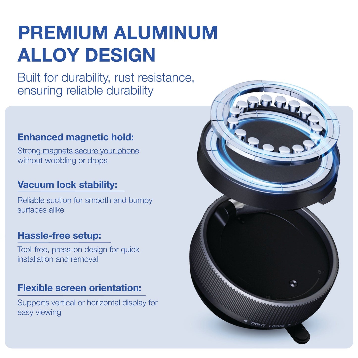 REVO® GripMaster Pro 360 – Smart Magnetic Phone Mount 2025 MPP015