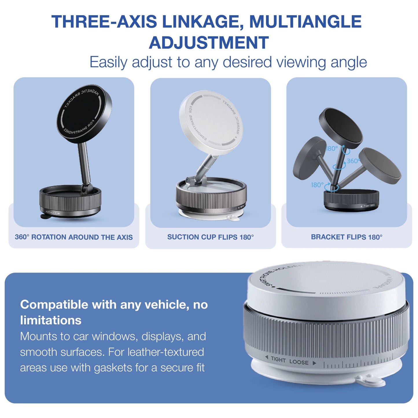 REVO® GripMaster Pro 360 – Smart Magnetic Phone Mount 2025 MPP015